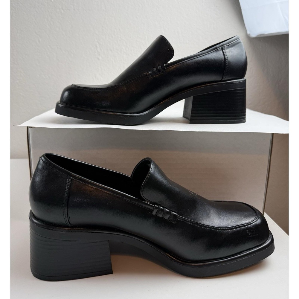 Skechers Y2K Black Platform Chunky Loafer Shoe Sz 8.5 Womens Grunge Goth Witchy - Picture 5 of 16